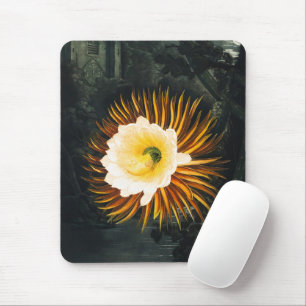 Vintage Night-Blowing Cereus Gothic-Kunst Mousepad
