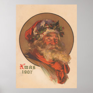 Vintage Nikolaus-Illustration (1907) Poster