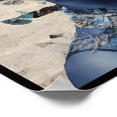 vintage nina collage deco 3 poster (Ecke)