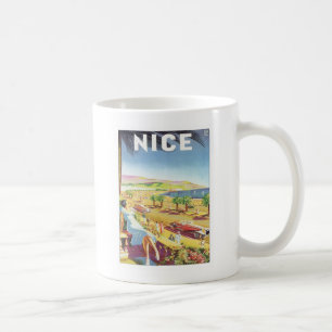 Vintage Nizza Frankreich Kaffeetasse