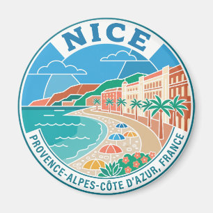 Vintage Nizza Frankreich Magnet