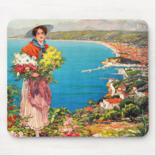 Vintage Nizza Reine Cote D'Azur Mousepad