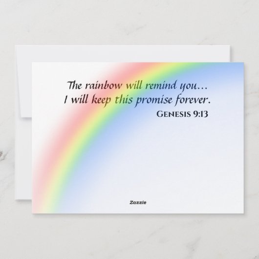 Vintage Noah Feiertagskarte (Rückseite)