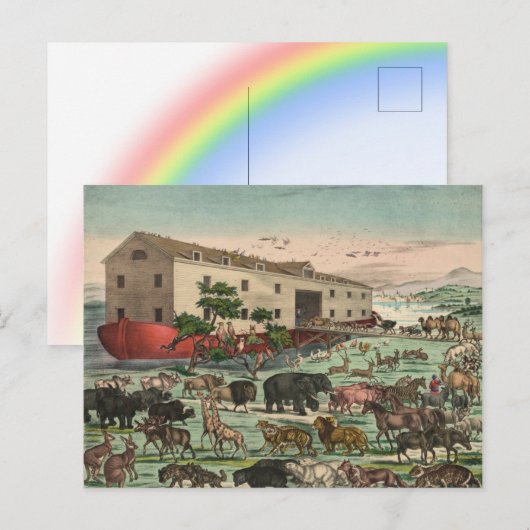 Vintage Noah Postkarte (Vorne/Hinten)