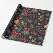 Vintage Noel-Feiertag  Geschenkpapier (Ungerollt)