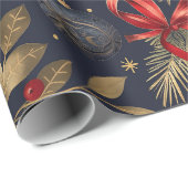 Vintage Noel-Feiertag  Geschenkpapier (Rolleneckpunkt)