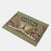 Vintage Noël in Paris Fußmatte (Schrägansicht)