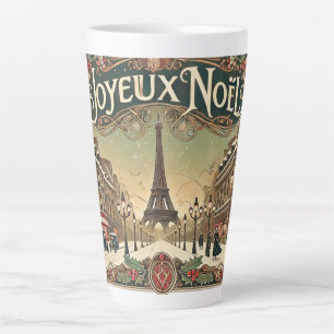 Vintage Noel in Paris Milchtasse