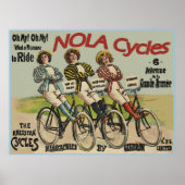 Vintage NOLA Zyklen Ad Poster (Vorne)