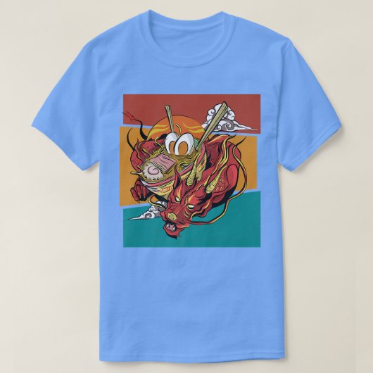 Vintage Noodles Dragon Ramen 2978 T-Shirt (Design vorne)