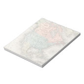 Vintage Nordamerika-Karte Notizblock (Rotiert)