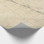 Vintage Nordküstenkarte Carolina und Virginia Geschenkpapier (Ecke)