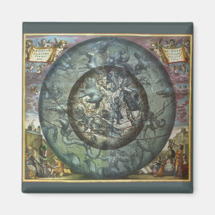 Vintage Nördliche Konstellation Himmels Astronomie Magnet