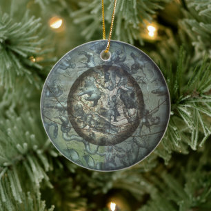Vintage Nördliche Konstellation Himmelsastronomie Keramik Ornament