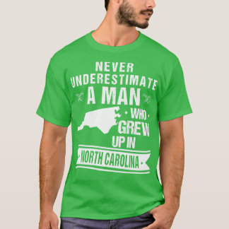 Vintage Nordolina-Karte T-Shirt