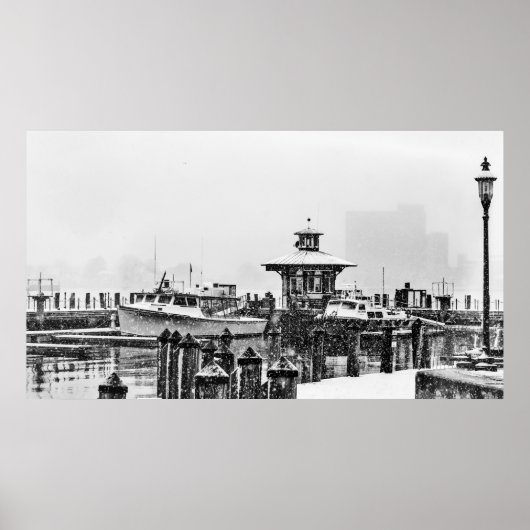 Vintage Norfolk, VA Wasserfront Fotografie Poster (Vorne)