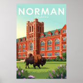 Vintage Norman Oklahoma Poster (Vorne)