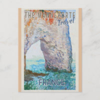 Vintage Normandie Frankreich Manneporte Arch Trave