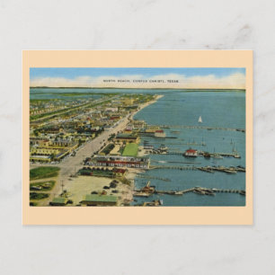 Vintage North Beach, Corpus Christi, Texas Postkarte