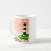 Vintage North Carolina Kaffeetasse (Vorderseite Links)