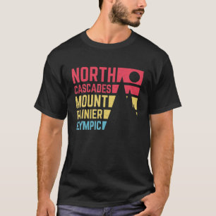 Vintage North Cascades Mount Rainier Olympic Natio T-Shirt
