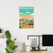 Vintage North Las Vegas Poster (Heimbüro)