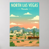 Vintage North Las Vegas Poster (Vorne)