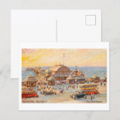Vintage North Pier, Blackpool Postkarte (Vorne/Hinten)