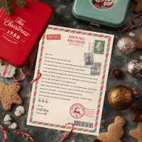 Vintage North Pole Postzentrum Personalisierter We