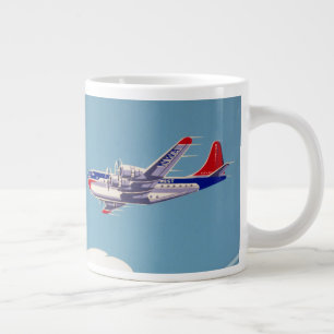 Vintage Northwest Airlines Werbeplakat Jumbo-Tasse