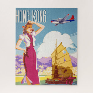 Vintage Northwest Airlines Werbeplakat Puzzle
