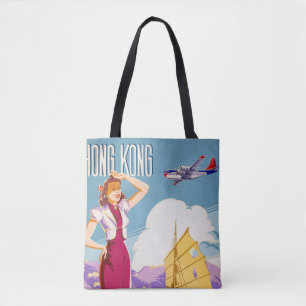 Vintage Northwest Airlines Werbeplakat Tasche