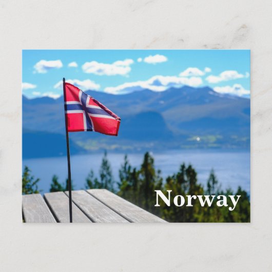 Vintage Norway Travel Tourism Postkarte (Vorderseite)