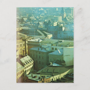 Vintage Norwegen, Oslo, Stadtzentrum Postkarte