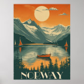 Vintage Norwegen Poster (Vorne)