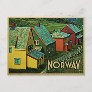 Vintage Norwegen Postkarte