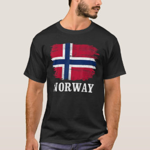 Vintage norwegische Flagge T-Shirt