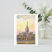Vintage Norwich Cathedral Postkarte (Stehend Vorderseite)