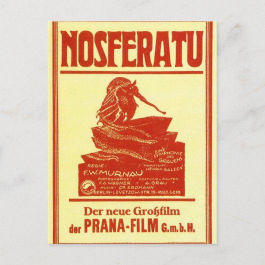 Vintage Nosferatu Postkarte (Vorderseite)