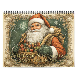 Vintage Nostalgia 2026 Wandkalender