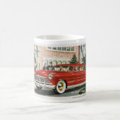 VINTAGE NOSTALGIA AUTOMOBILE ILLUSTRATION KAFFEETASSE (Mittel)