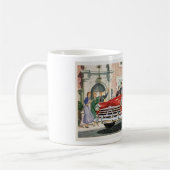 VINTAGE NOSTALGIA AUTOMOBILE ILLUSTRATION KAFFEETASSE (Links)