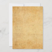 Vintage Nostalgische handgeschriebene Monogramm-Vo Mitteilungskarte (Rückseite)