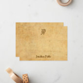 Vintage Nostalgische Vorlage für die Kalligraphie (Vorderseite/Rückseite Beispiel)