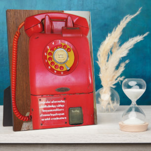 Vintage nostalgischer alter klassischer Retro-Tele Fotoplatte