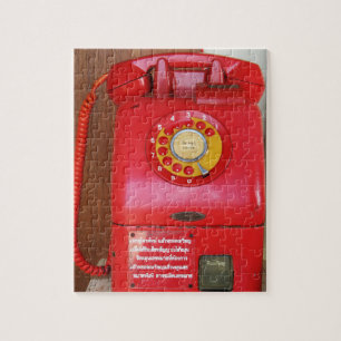 Vintage nostalgischer alter klassischer Retro-Tele Puzzle