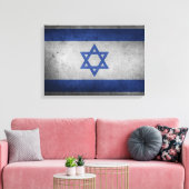 Vintage Not leidende Flagge Israels Leinwanddruck (Insitu (Wohnzimmer))