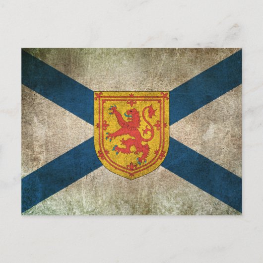 Vintage Not leidende Flagge Nova Scotia Postkarte (Vorderseite)