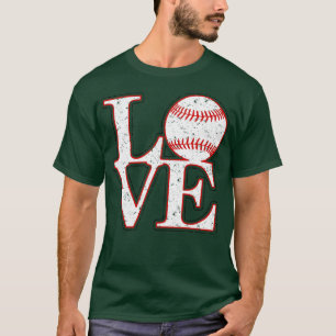 Vintage Not leidende LIEBE BASEBALL T-Shirt