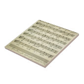 Vintage Noten, antikes Musical-Score 1810 Fliese (Seite)